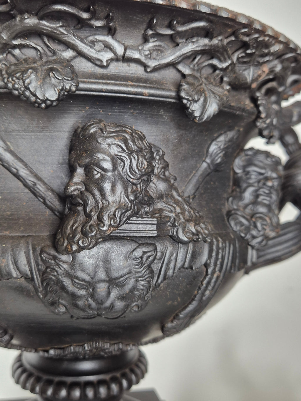 Berlin Iron 19th Century Warwick Vase Collector's Set